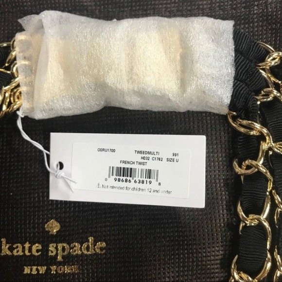 🆕 Kate Spade French Twist Triple Strand Necklace - Picture 5 of 5